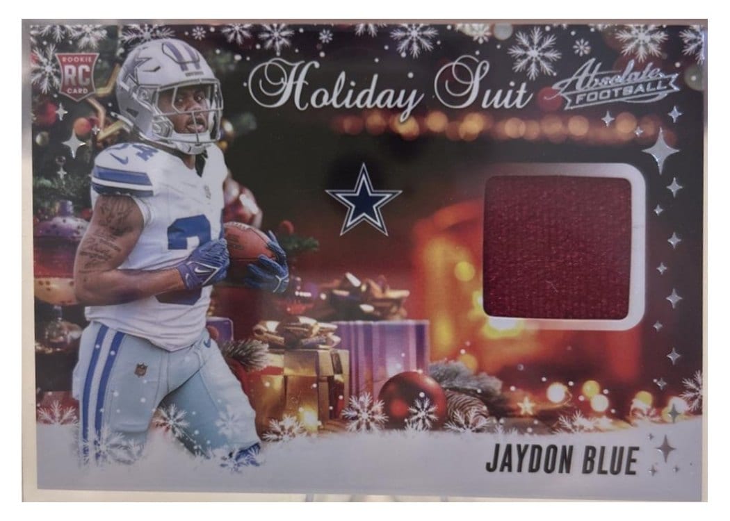 2025 Panini Absolute Holiday Suit Jaydon Blue #HS-JBE card