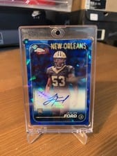 2024 Topps Chrome Sapphire Edition Rookies Autographs Sapphire Jaylan Ford #RA-JFO