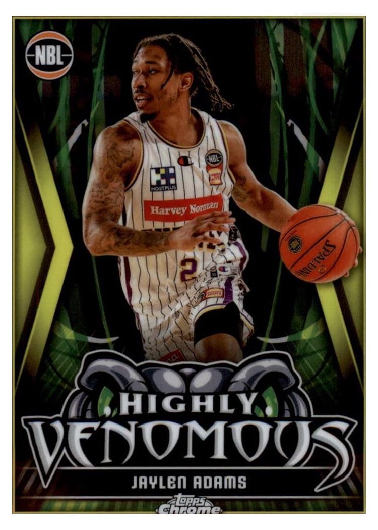 2023-24 Topps Chrome NBL Highly Venomous Jaylen Adams #HV-18 card