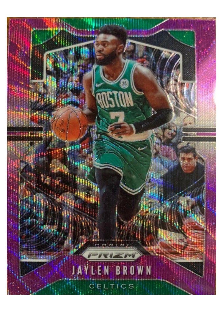 2019-20 Panini Prizm Base Set Jaylen Brown Purple Prizm #40 card