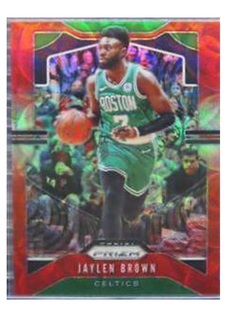 2019-20 Panini Prizm Base Set Jaylen Brown Green Choice Prizm #40 card