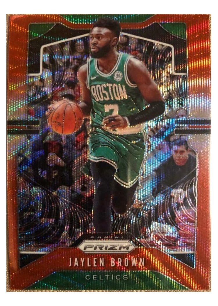 2019-20 Panini Prizm Base Set Jaylen Brown #40 card