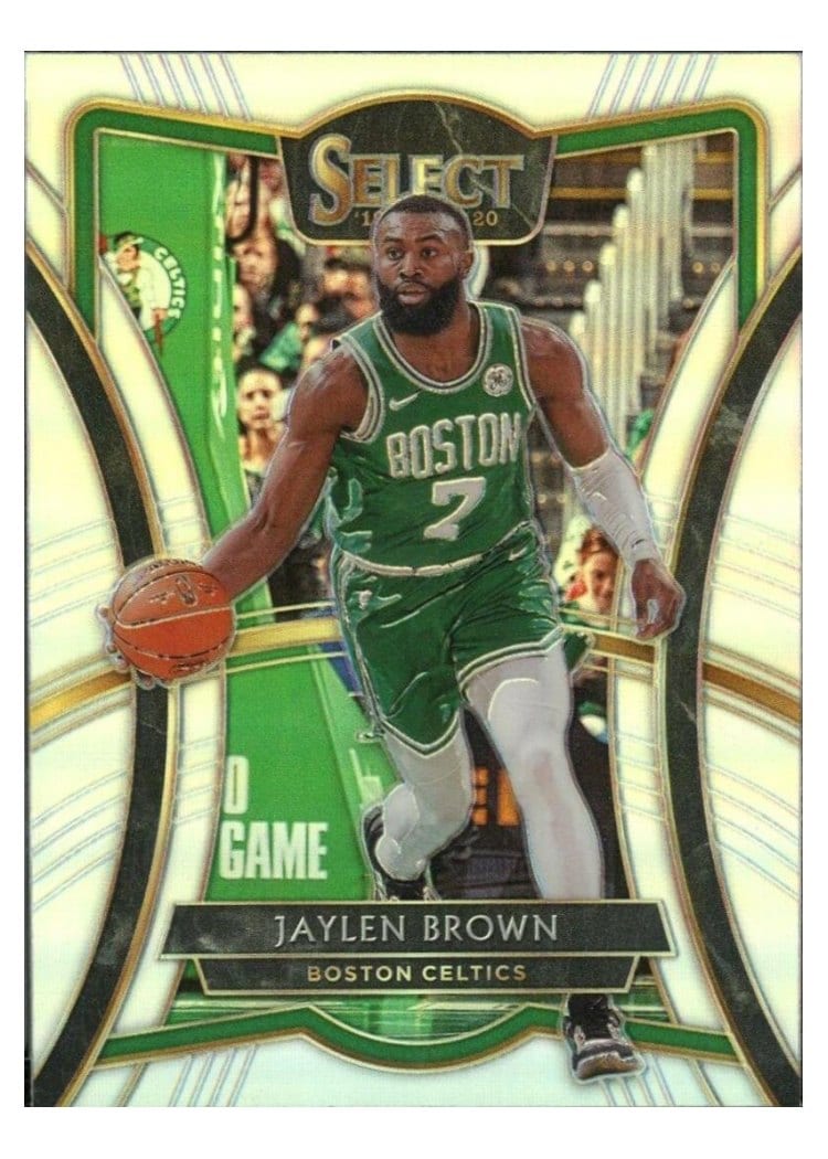 2019-20 Panini Select Base Set Jaylen Brown Silver Prizm #180 card
