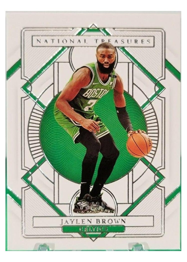 2020-21 Panini National Treasures Base Set Jaylen Brown #52 card