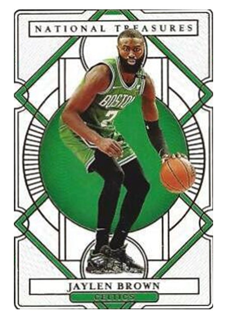 2020-21 Panini National Treasures Base Set Jaylen Brown #52 card