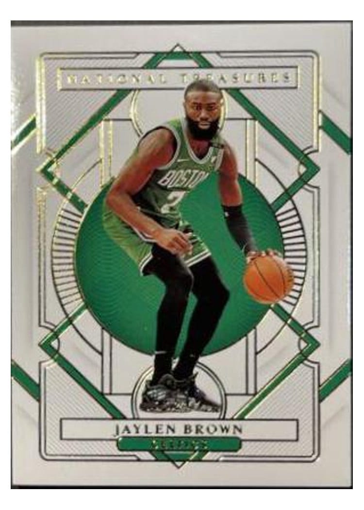 2020-21 Panini National Treasures Base Set Jaylen Brown #52 card