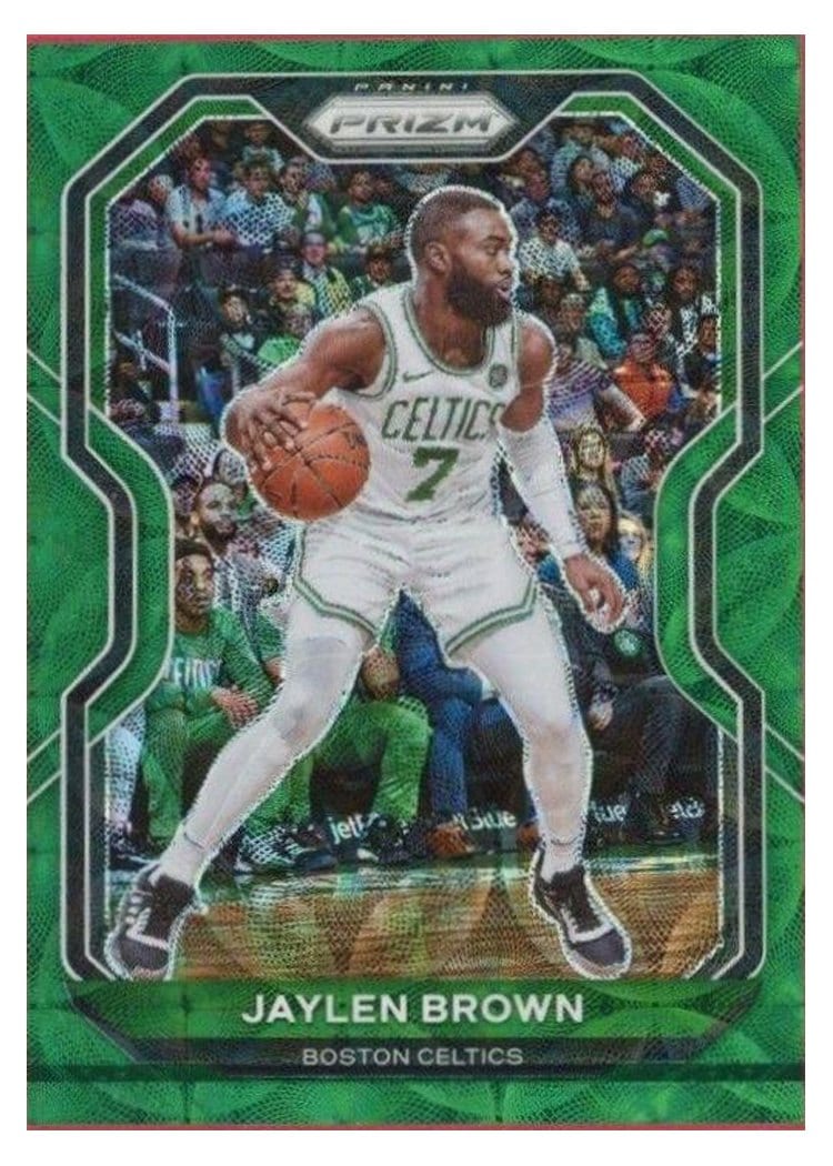 2020-21 Panini Prizm Base Set Jaylen Brown #189 card