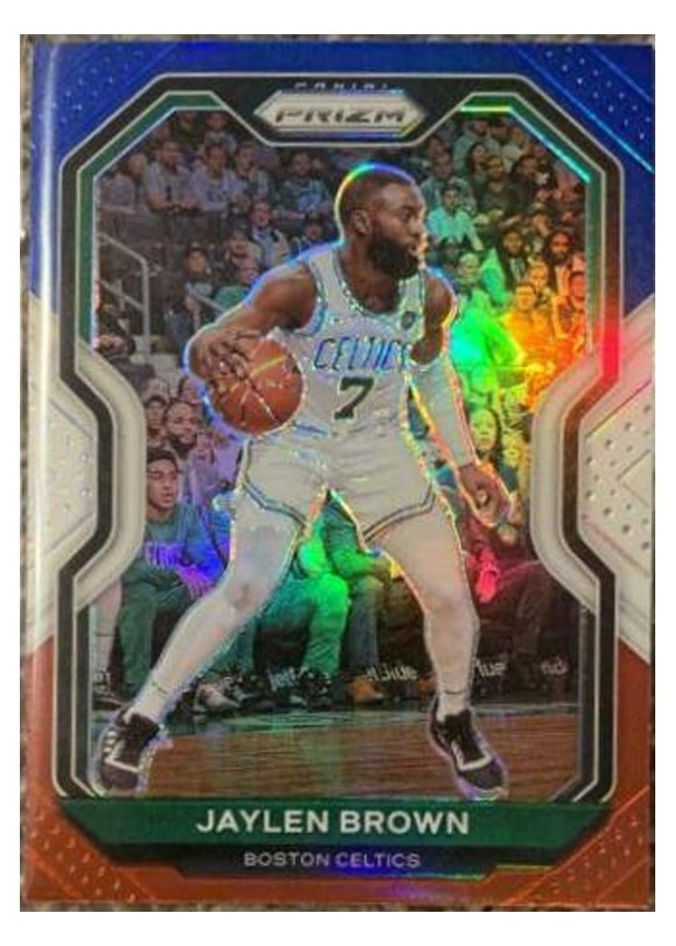 2020-21 Panini Prizm Base Set Jaylen Brown #189 card