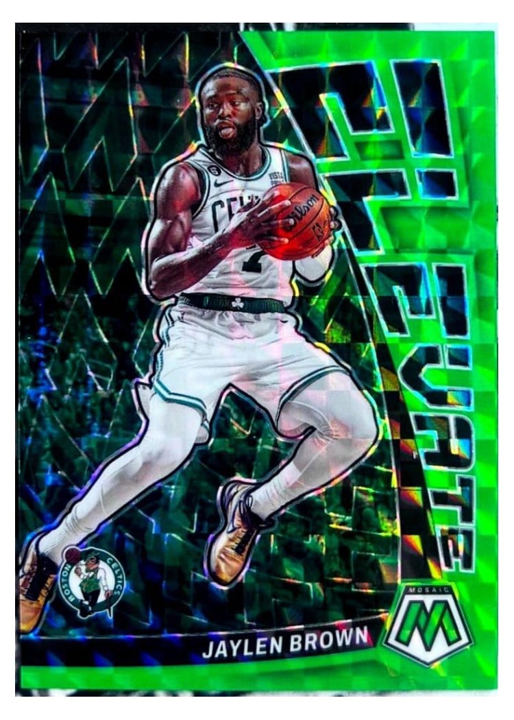 2022-23 Panini Mosaic Base Set Jaylen Brown #9 card