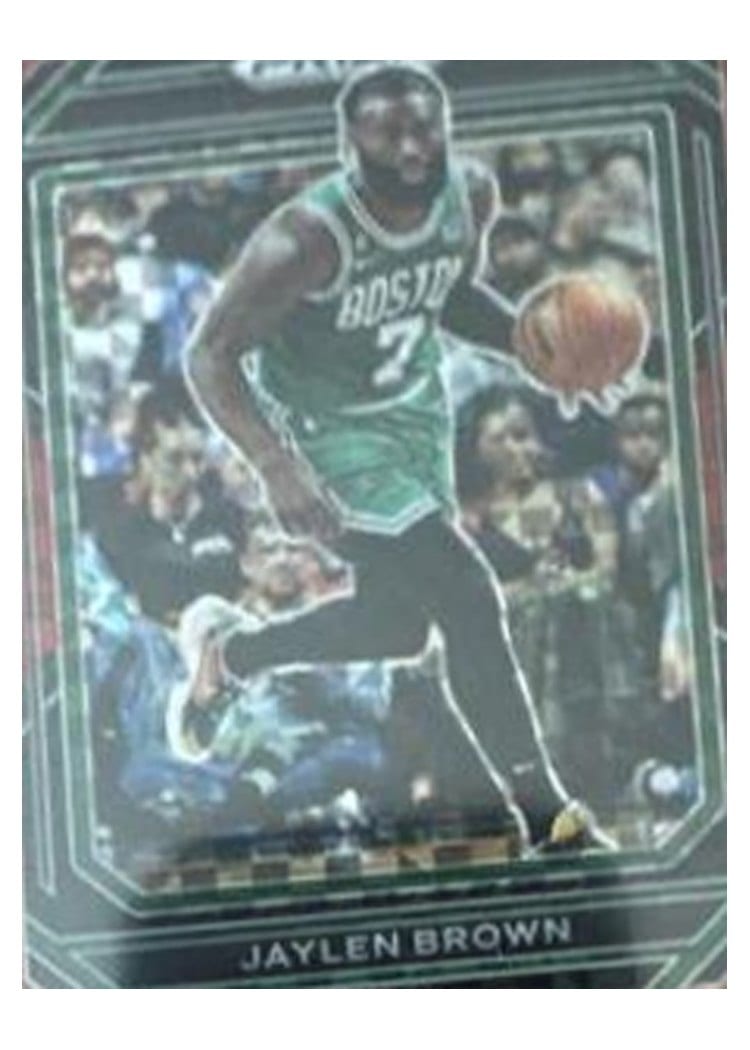 2022-23 Panini Prizm Base Set Jaylen Brown Red Power Prizm #2 card