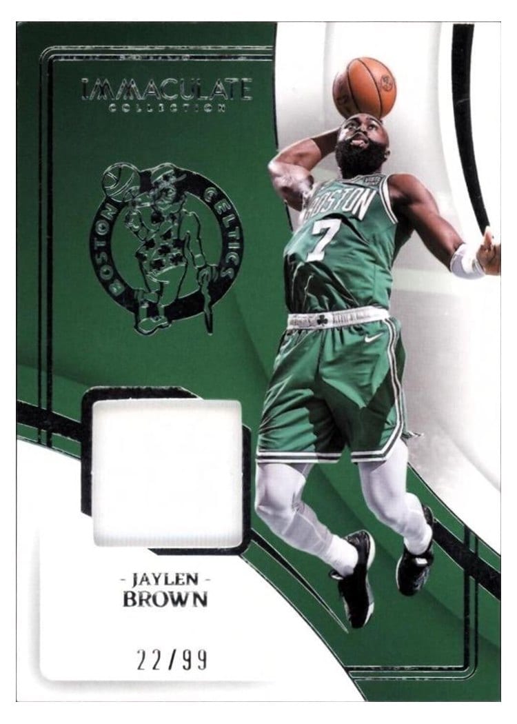 2023-24 Panini Immaculate Collection Materials Jaylen Brown #7 card