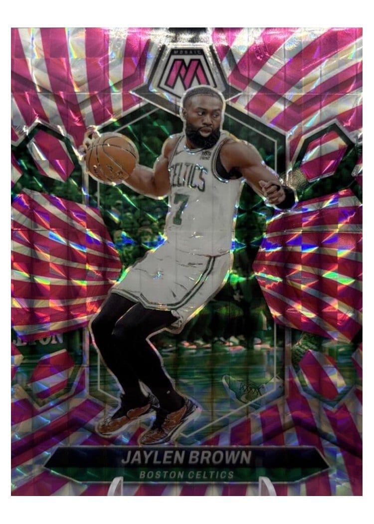 2023-24 Panini Mosaic Base Set Jaylen Brown #182 card