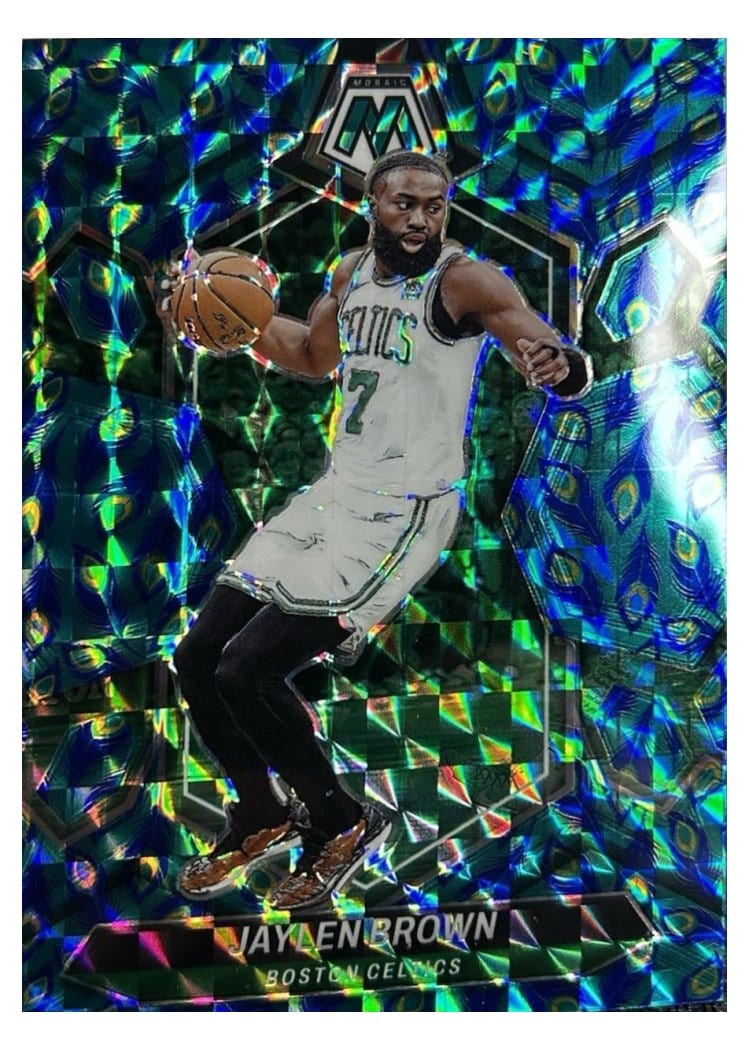 2023-24 Panini Mosaic Base Set Jaylen Brown #182 card