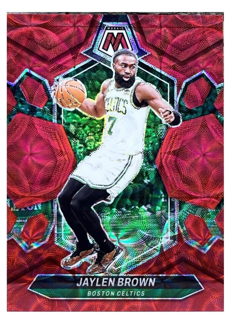 2023-24 Panini Mosaic Base Set Jaylen Brown #182 card
