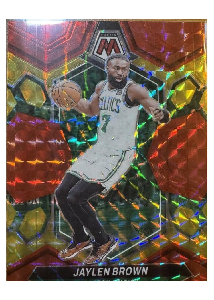 2023-24 Panini Mosaic Base Set Jaylen Brown #182 card