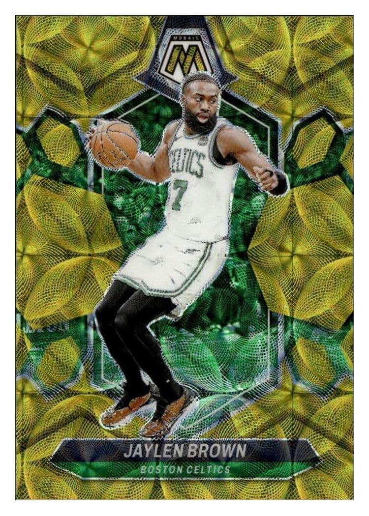 2023-24 Panini Mosaic Base Set Jaylen Brown #182 card