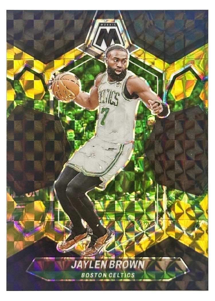 2023-24 Panini Mosaic Base Set Jaylen Brown #182 card