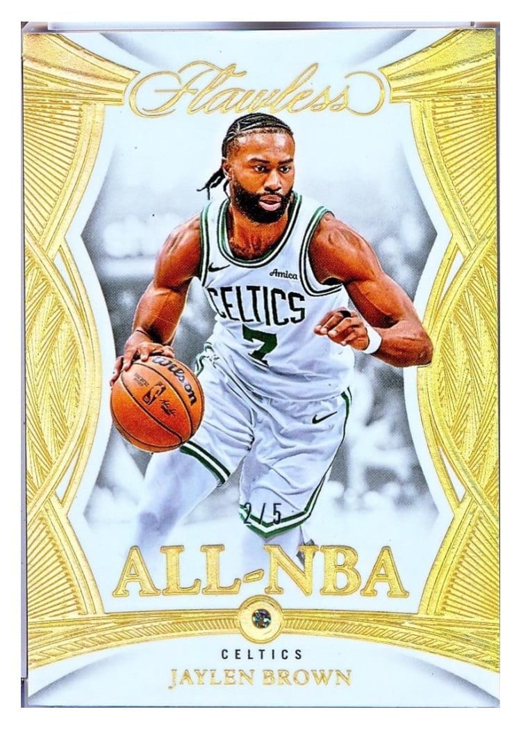 2024-25 Panini Flawless Base Gems Jaylen Brown #193 card