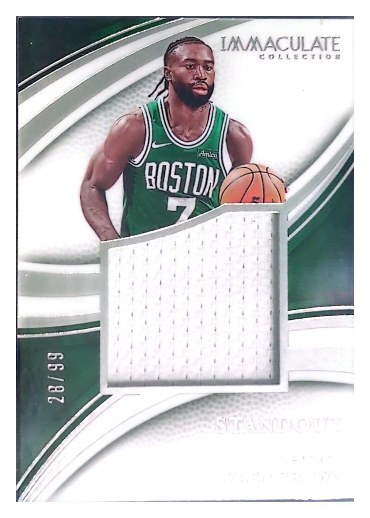 2024-25 Panini Immaculate Collection Standout Memorabilia Set Jaylen Brown #3 card