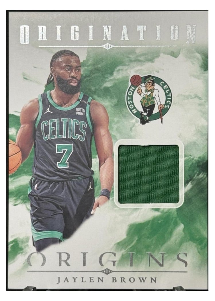 2024-25 Panini Origins Origination Memorabilia Set Jaylen Brown #OM-JBR card