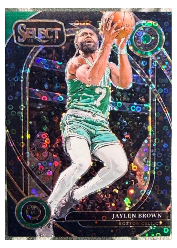 2024-25 Panini Select Base Set Jaylen Brown Black Disco Prizm #146 card