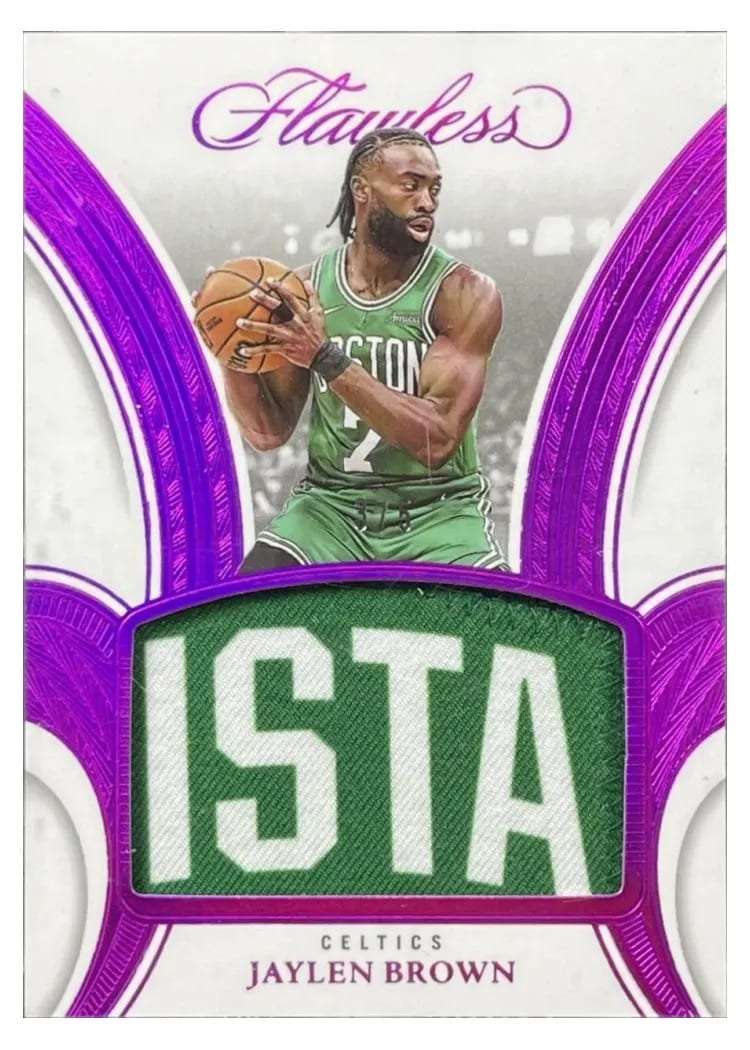 2024 Panini Flawless Patch Jaylen Brown #9 card