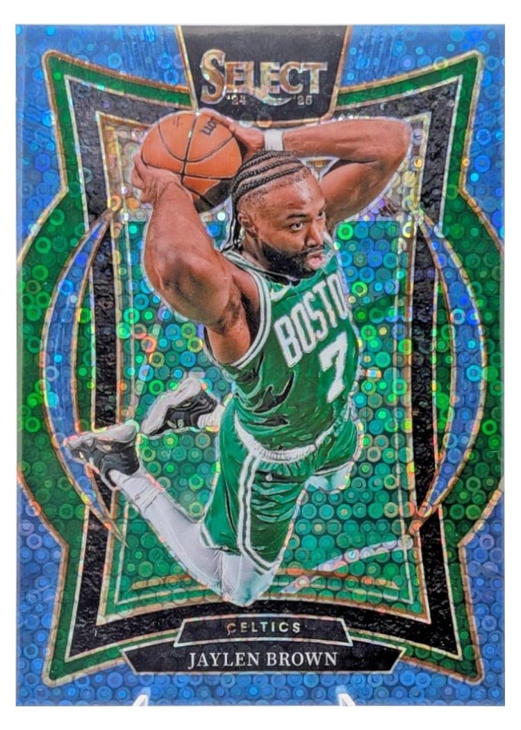 2024 Panini Select Jaylen Brown Light Blue Disco Prizm #29 card