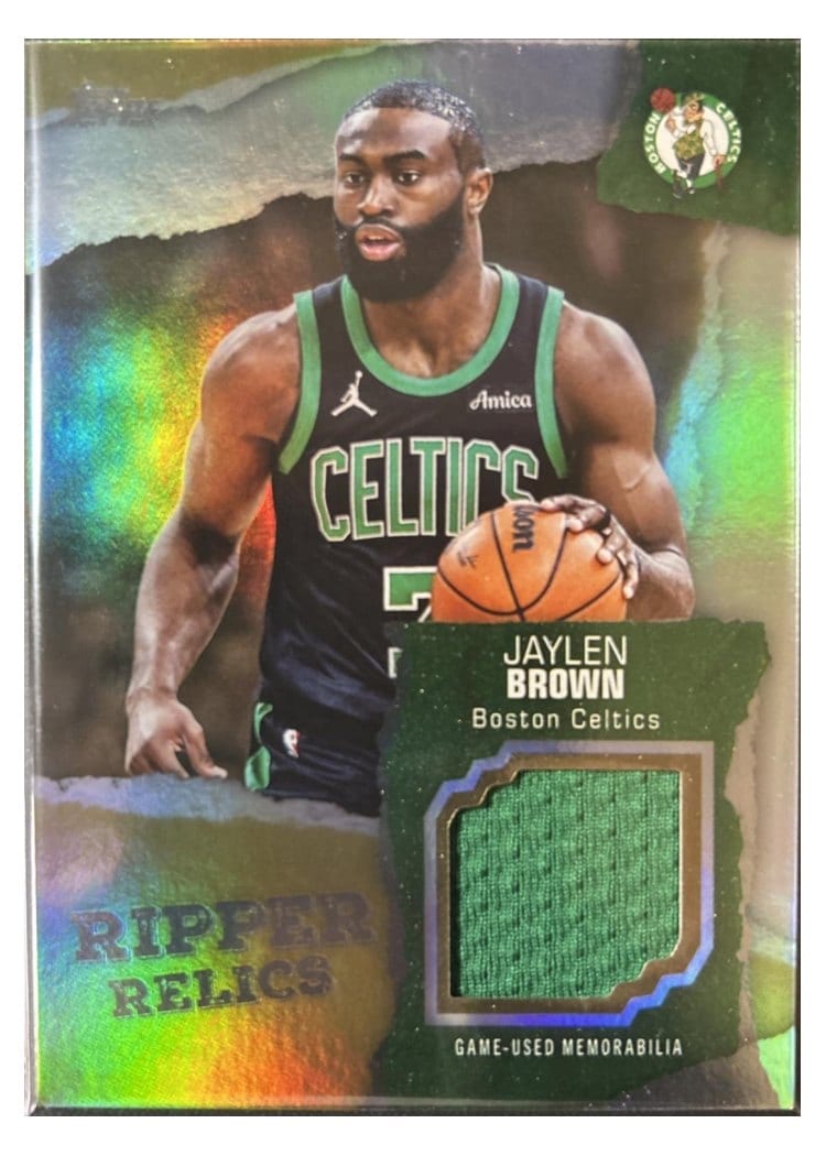 2025-26 Topps Retail Ripper Relics Jaylen Brown #RR-JB card