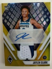 2023-24 Panini Phoenix Rookie Jersey Autographs Jaylen Clark #RJA-JYC card