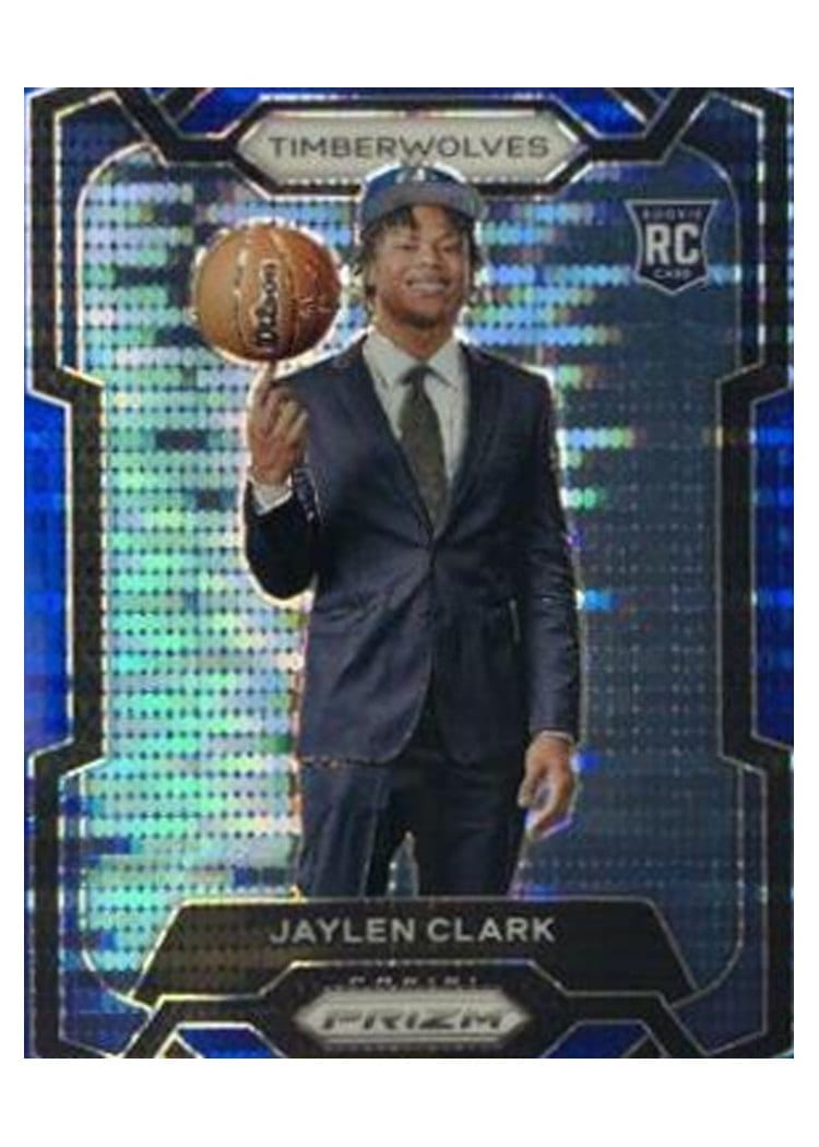 2023-24 Panini Prizm Base Set Jaylen Clark Blue Seismic #166 card