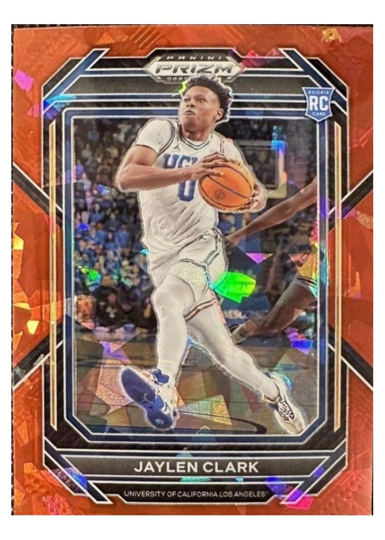 2023-24 Panini Prizm Base Set Jaylen Clark Red Ice #166 card