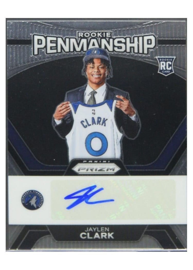 2023-24 Panini Prizm Rookie Penmanship Jaylen Clark #RP-JYN card
