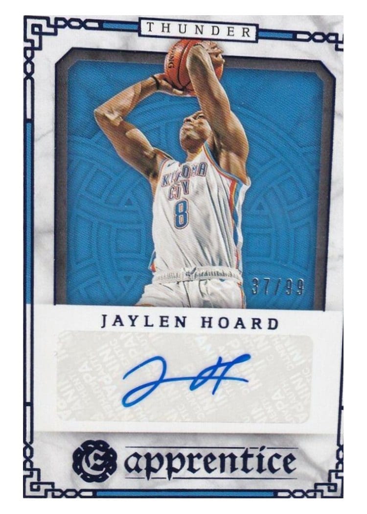 2020-21 Panini Chronicles Apprentice Signatures Jaylen Hoard #APR-JHO card
