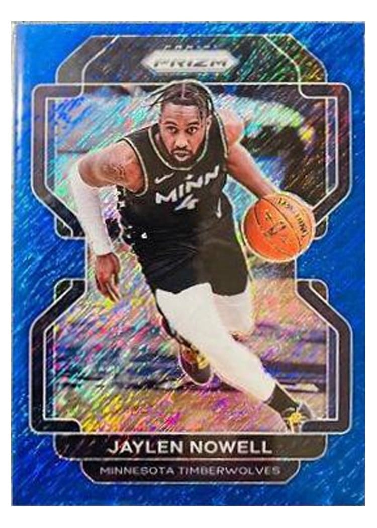 2021 Panini Prizm Jaylen Nowell Blue Shimmer #41 card