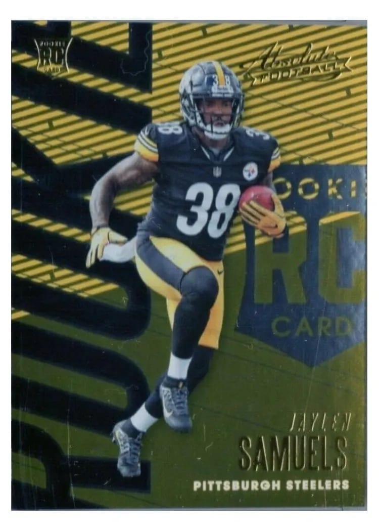 2018 Panini Absolute Jaylen Samuels Spectrum Gold #133 card