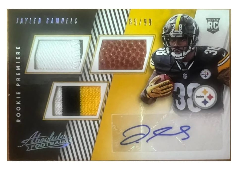 2018 Panini Absolute Jaylen Samuels #185 card