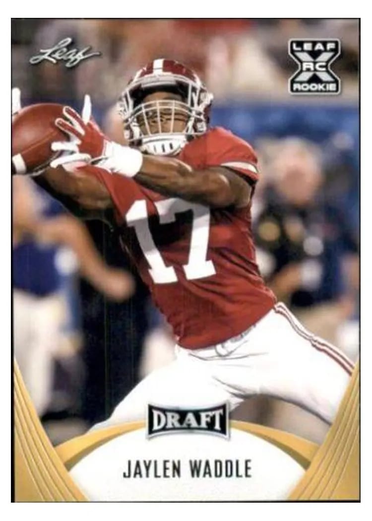 2013 Leaf Draft Jaylen Waddle #28 card
