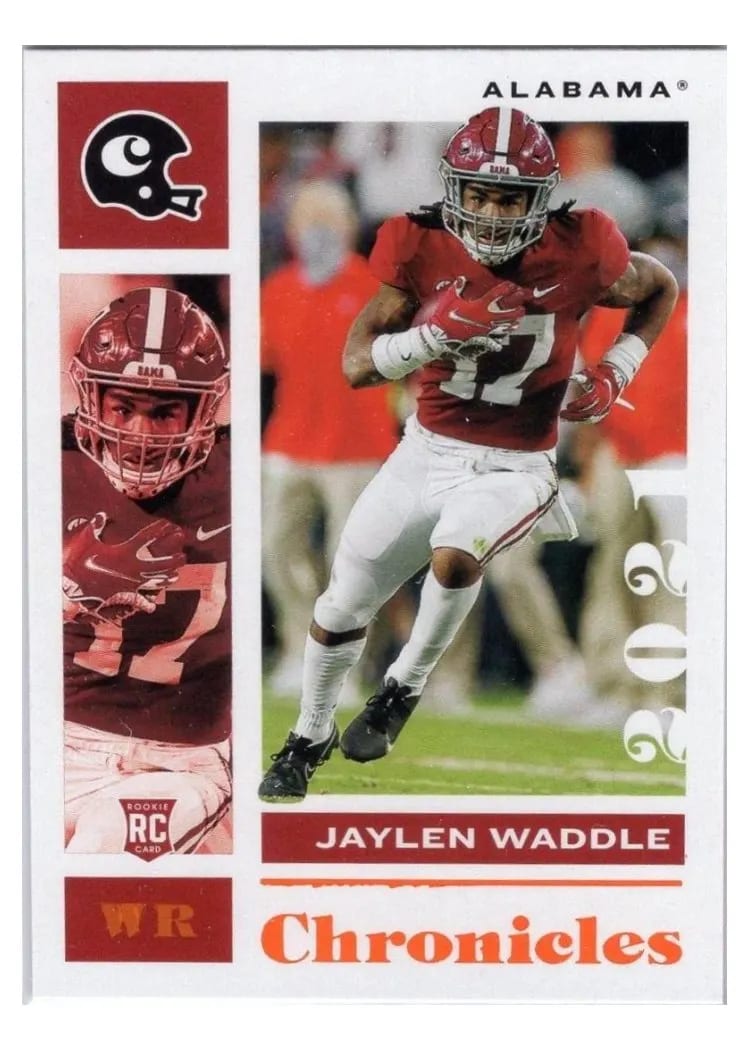 2021 Panini Chronicles Draft Picks Jaylen Waddle #7 card