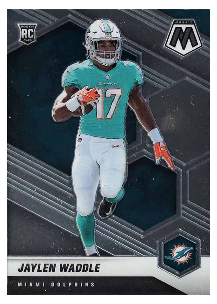 2021 Panini Mosaic Base Set Jaylen Waddle #308 card