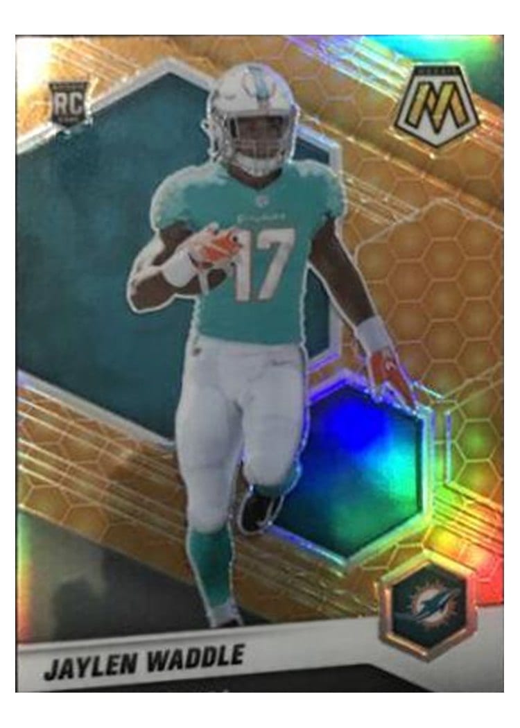 2021 Panini Mosaic Base Set Jaylen Waddle #308 card