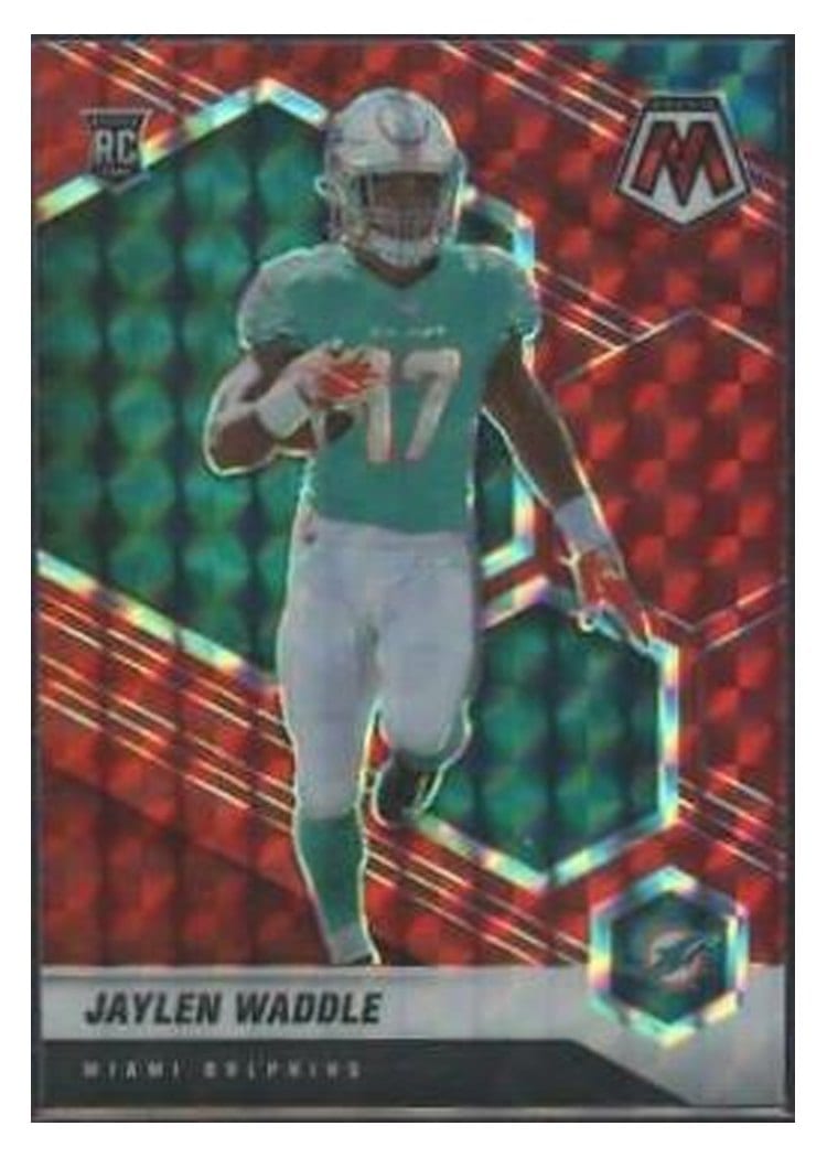2021 Panini Mosaic Base Set Jaylen Waddle #308 card