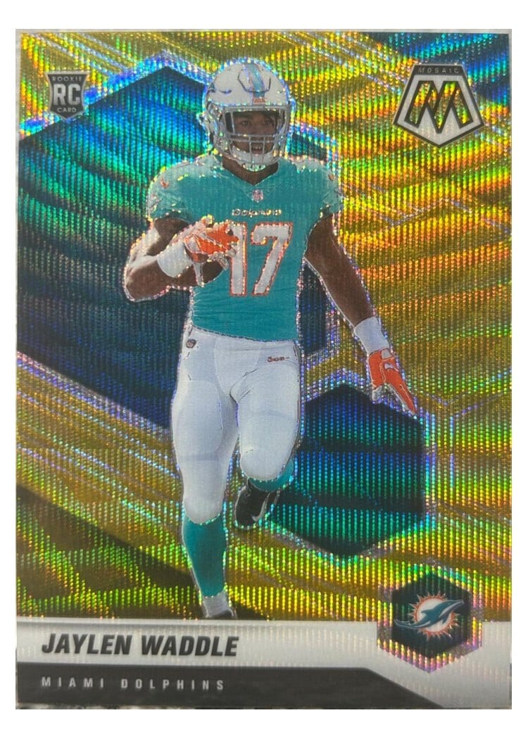 2021 Panini Mosaic Base Set Jaylen Waddle #308 card