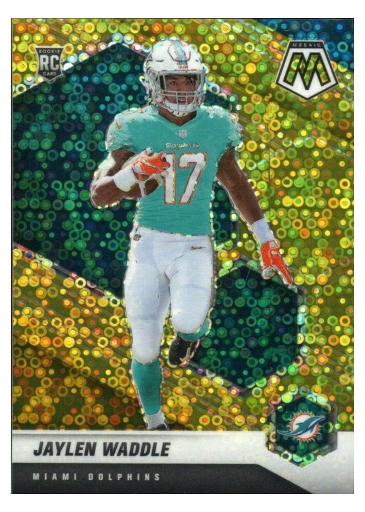 2021 Panini Mosaic Base Set Jaylen Waddle #308 card