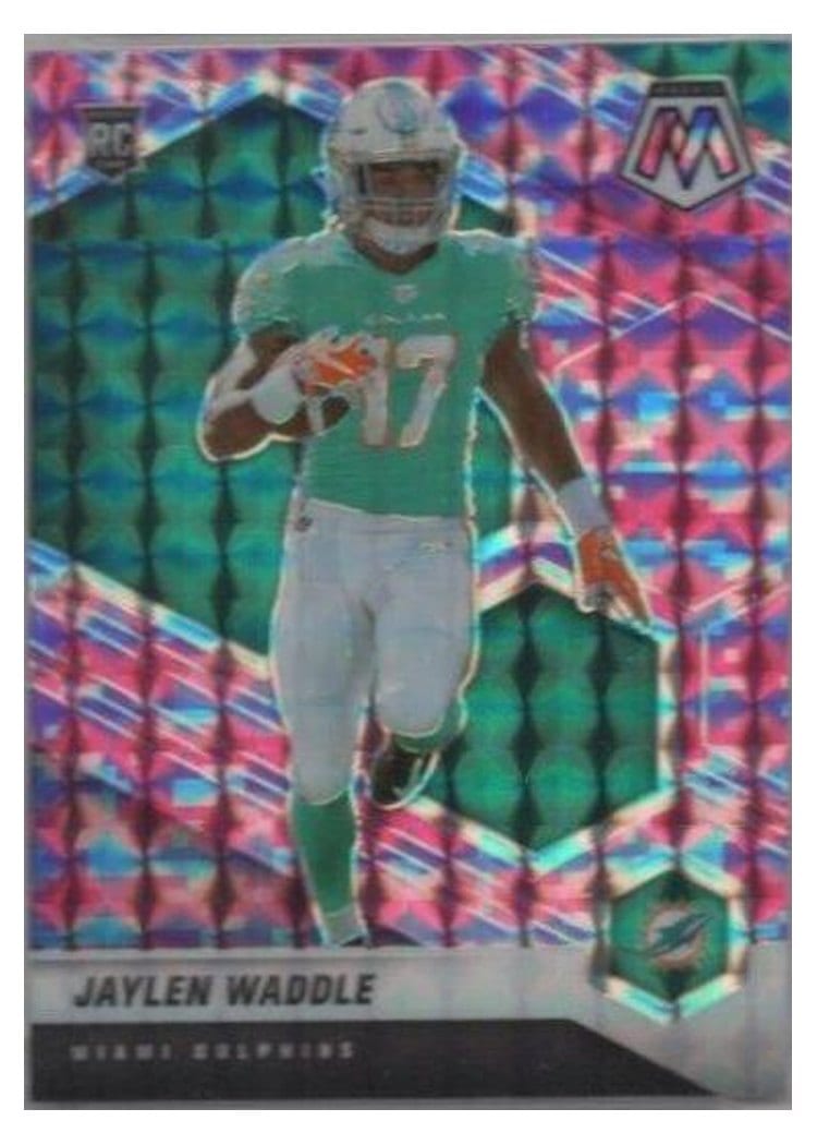 2021 Panini Mosaic Base Set Jaylen Waddle #308 card