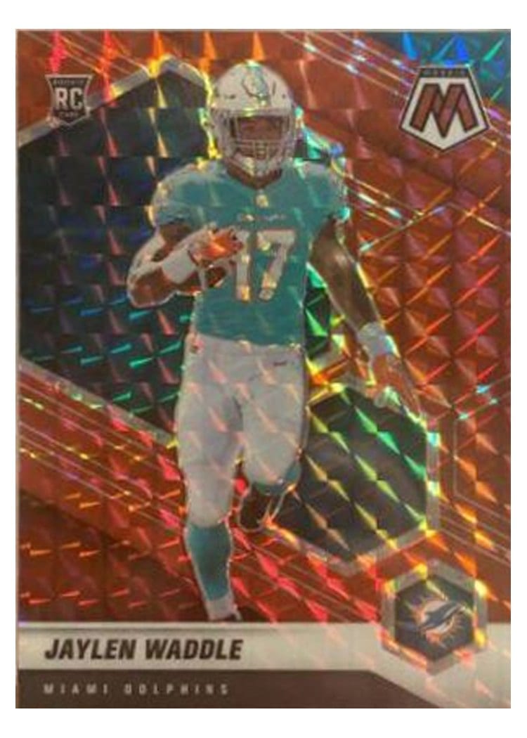 2021 Panini Mosaic Base Set Jaylen Waddle #308 card