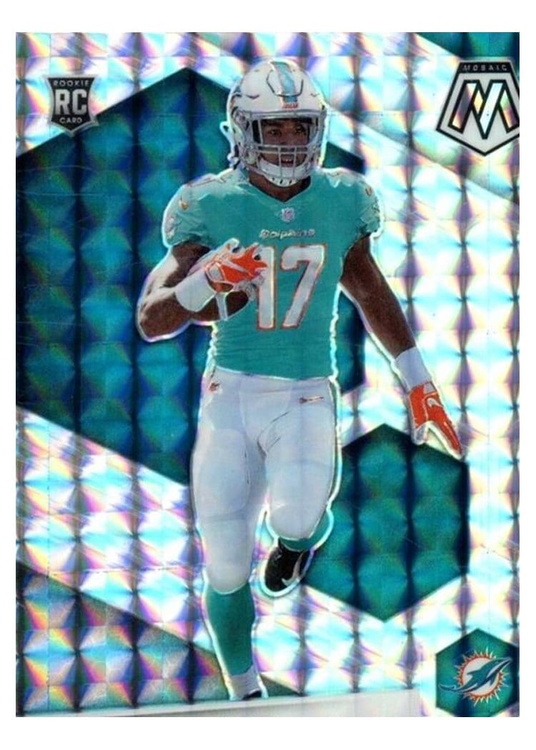 2021 Panini Mosaic Base Set Jaylen Waddle #308 card