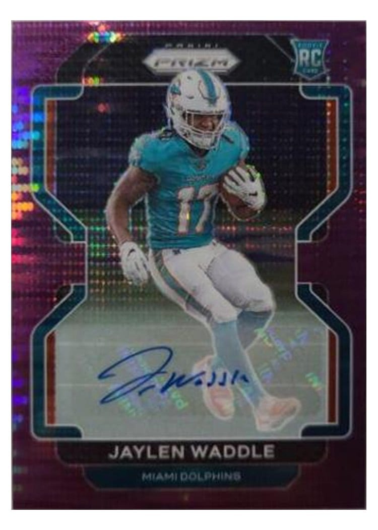 2021 Panini Prizm Base Set Jaylen Waddle #338 card