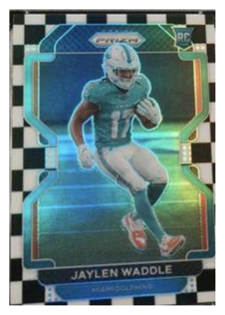 2021 Panini Prizm Base Set Jaylen Waddle #338 card