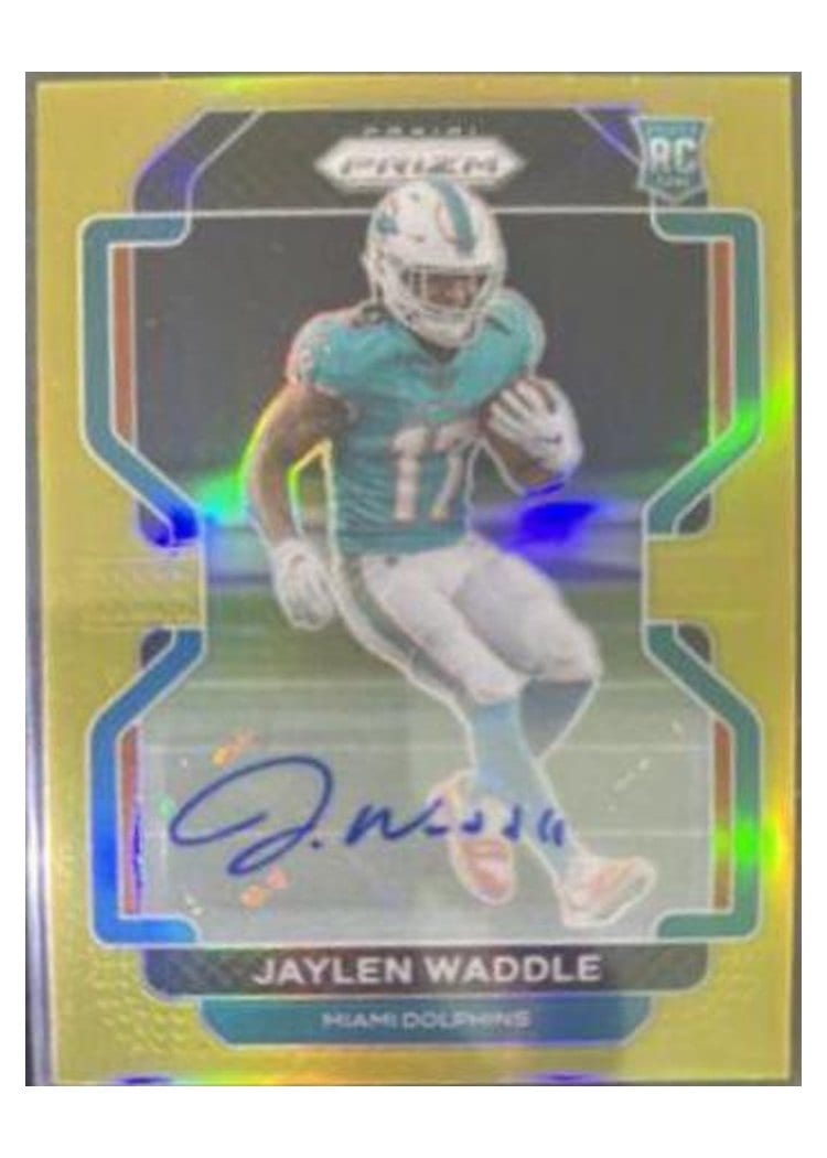 2021 Panini Prizm Base Set Jaylen Waddle #338 card