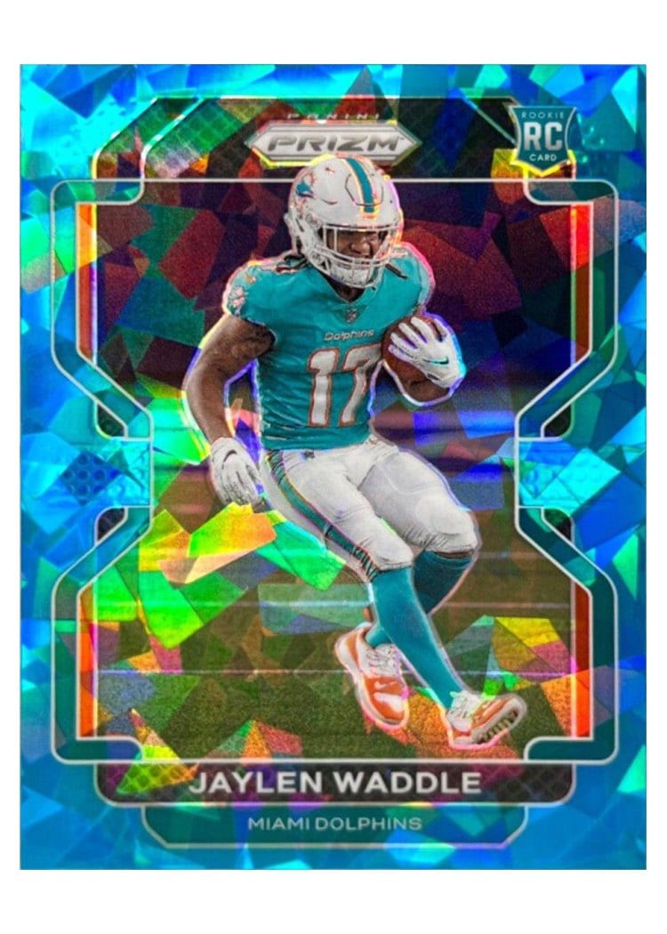 2021 Panini Prizm Base Set Jaylen Waddle #338 card
